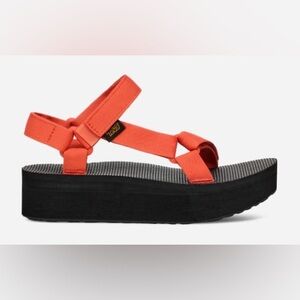 Coral Teva Flatform Universal Sandals